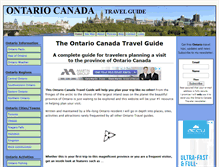 Tablet Screenshot of ontario-canada-travel.com